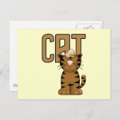 Katzenhemden und -geschenke postkarte (Vorne/Hinten)