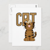 Katzenhemden und -geschenke postkarte (Vorne/Hinten)