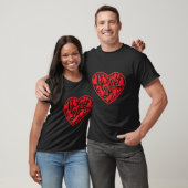 Katzenherz für Valentinstag T-Shirt (Unisex)