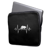 Katzenherz Laptopschutzhülle (Vorderseite Links)