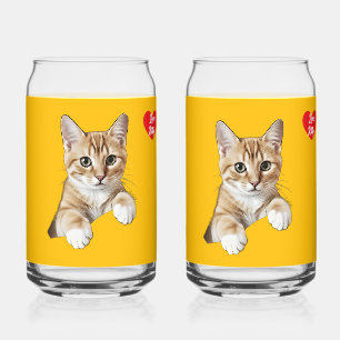 Katzenherz Name Liebe Set Dosenglas