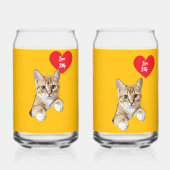 Katzenherz Name Liebe Set Dosenglas (Rückseite)