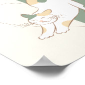 Katzenherz-Poster Poster (Ecke)