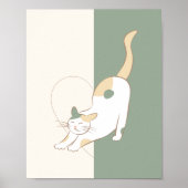 Katzenherz-Poster Poster (Vorne)