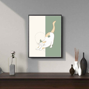 Katzenherz-Poster Poster