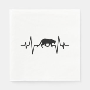 Katzenherz Serviette