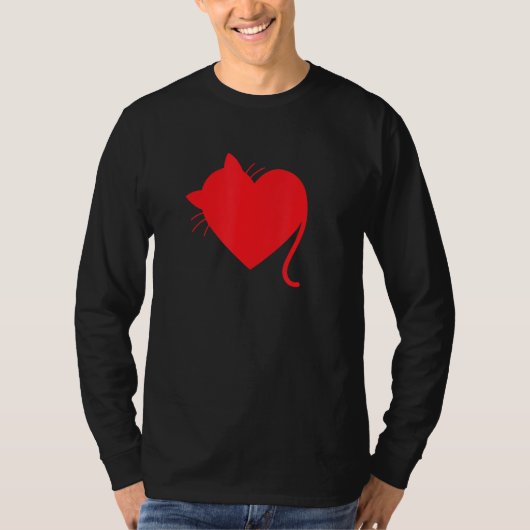 Katzenherz T-Shirt (Vorderseite)