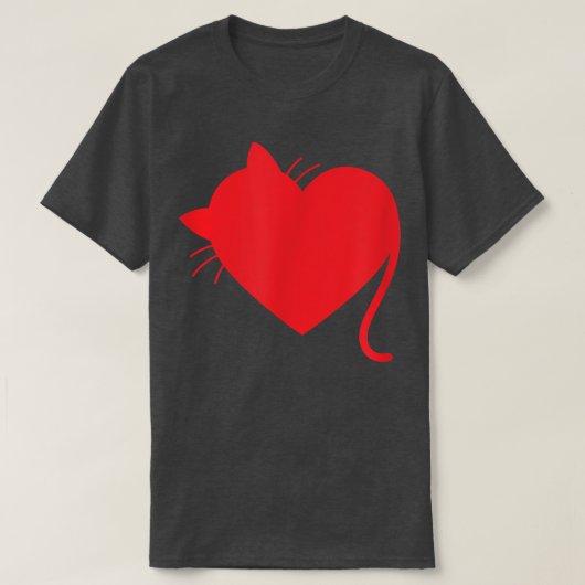Katzenherz T-Shirt (Design vorne)