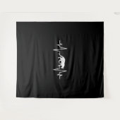 Katzenherz Wandteppich (Vorderseite (Horizontal))