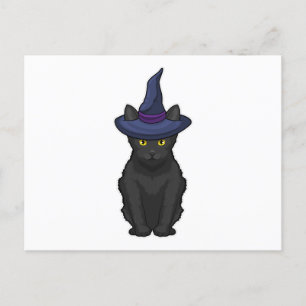 Katzenhexe Postkarte