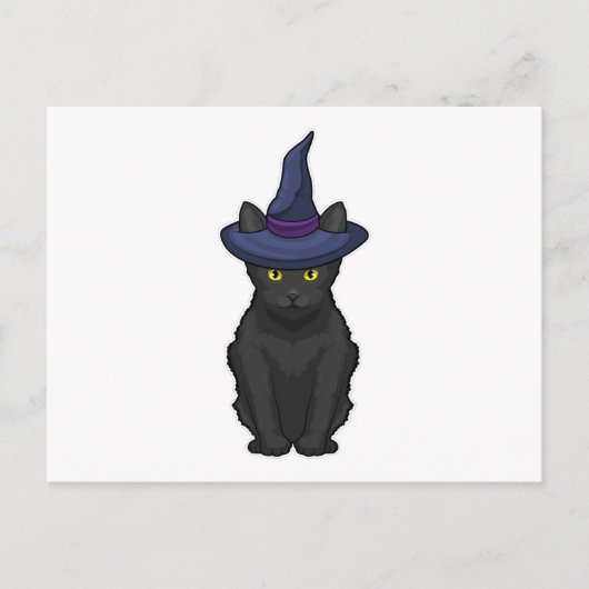 Katzenhexe Postkarte (Vorderseite)