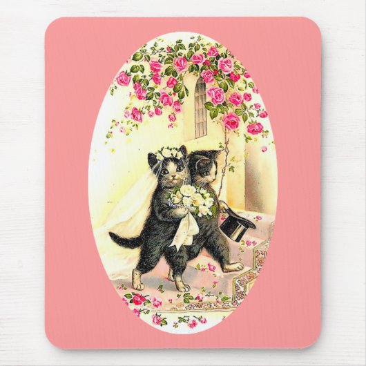 Katzenhochzeit Mousepad (Vorne)