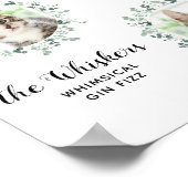 Katzenhochzeit Signature-Drinks Benutzerdefiniert Poster (Ecke)