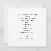 Katzenhochzeit Strandhochzeit Thema Save The Date (Rückseite)