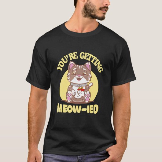 Katzenhochzeit T-Shirt (Vorderseite)