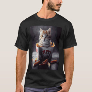 Katzenhockey Pommes Frites T-Shirt