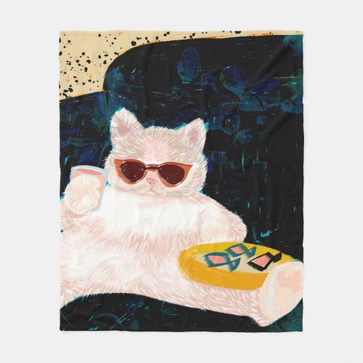 Katzenhöhe | Haustiere Katzen Fleecedecke (Vorderseite)