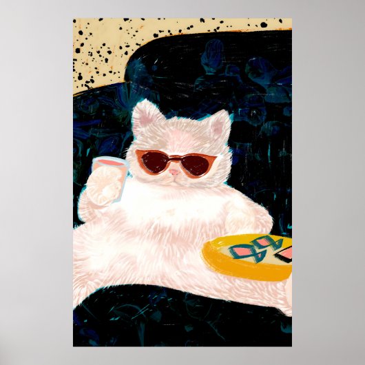 Katzenhöhe | Haustiere Katzen Poster (Vorne)