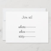 Katzenhöhe...... Kitten und Graffiti Wall Einladung (Rückseite)