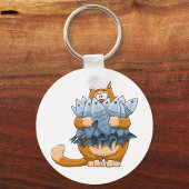 Katzenholz Schlüsselanhänger