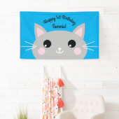 Katzeniedlicher Kitty-buntes 1. Banner (Insitu)