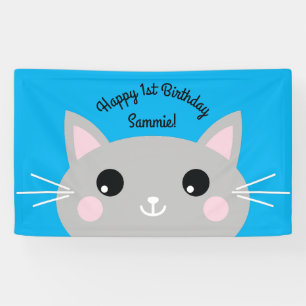 Katzeniedlicher Kitty-buntes 1. Banner