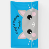 Katzeniedlicher Kitty-buntes 1. Banner (Vertikal)