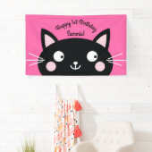 Katzeniedlicher Kitty-buntes 1. Banner (Insitu)