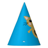 Katzeniedlicher Kitty-buntes 1. Partyhütchen (Links)