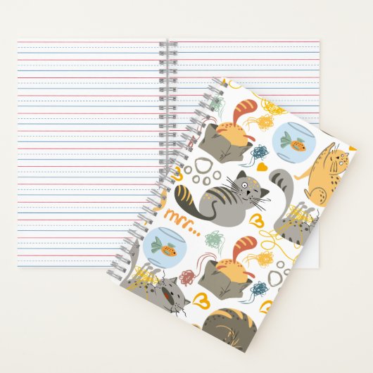Katzenillustration Notizblock (Innen)