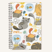 Katzenillustration Notizblock (Vorderseite)