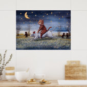 Katzenimagination, Louis Wain Poster (Küche)