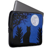 Katzenjacke am Vollmond Laptopschutzhülle (Vorne Rechts)