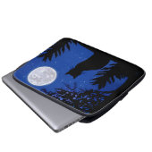 Katzenjacke am Vollmond Laptopschutzhülle (Vorne Knopf)
