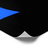 Katzenjacke am Vollmond Poster (Ecke)