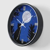 Katzenjacke am Vollmond Uhr (Winkel)