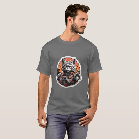 Katzenjacke-Design Kleiderständer T-Shirt (Vorne ganz)