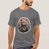 Katzenjacke-Design Kleiderständer T-Shirt (Vorderseite)
