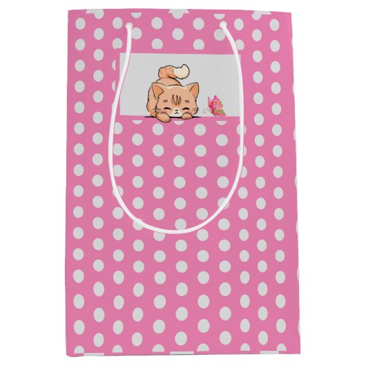 Katzenjacke Mittlere Geschenktüte (Vorderseite)