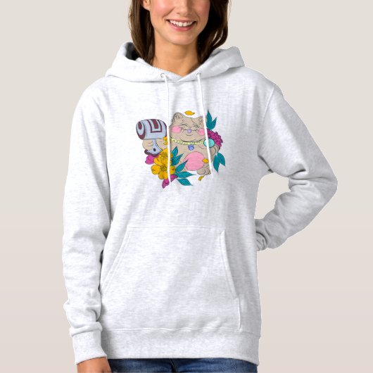 Katzenjägerkatze Hoodie (Vorderseite)