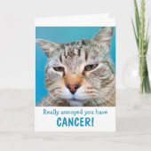 Katzenjammer bei Krebs Funny Karte (Vorderseite)