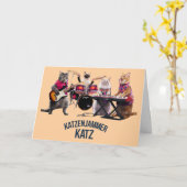 Katzenjammer Katz Karte (Gelbe Blume)