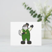 Katzenjammer mit Kaffee und Hut Postkarte (Stehend Vorderseite)