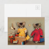 Katzenjammer und Kasse Postkarte (Vorne/Hinten)