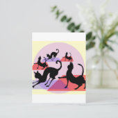 Katzenjoga Postkarte (Stehend Vorderseite)