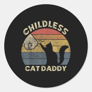 Katzenjung Daddy 2024 für Präsident Matching Pa Runder Aufkleber