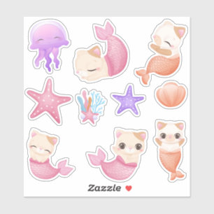 Katzenjungfrau Aufkleber