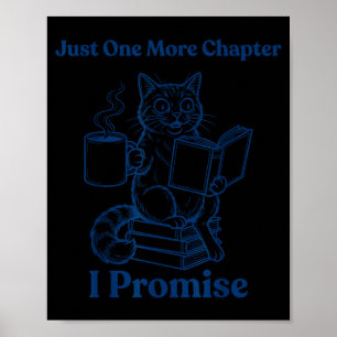 Katzenkaffee - Buchliebhaber beim Lesen - Männer F Poster