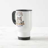 Katzenkaffee reisebecher (Vorderseite Links)