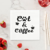 Katzenkaffee Serviette (Beispiel)
